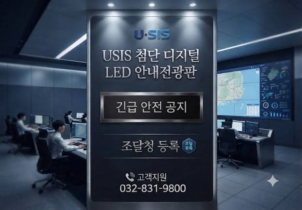 LED안내전광판,픽셀피치1.25P COB 타입 안내전광판
